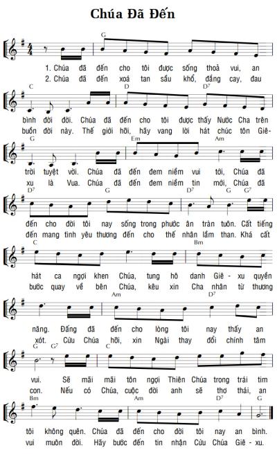 CHÚA ĐÃ ĐẾN