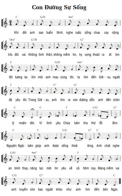 CON ĐƯỜNG SỰ SỐNG