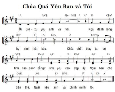 CHÚA QUÁ YÊU BẠN VÀ TÔI