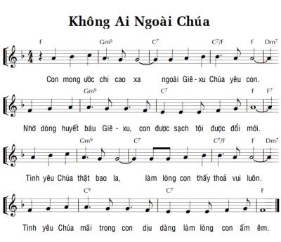 KHÔNG AI NGOÀI CHÚA