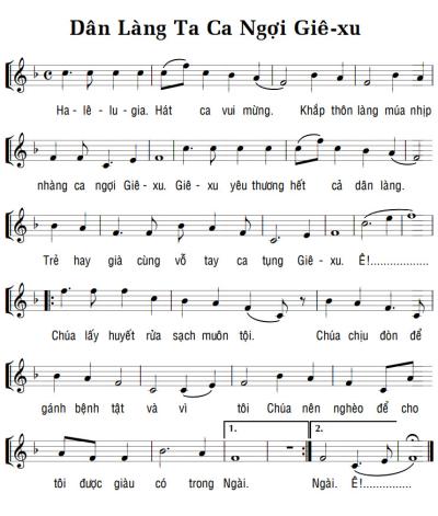 DÂN LÀNG TA CA NGỢI GIÊ-XU