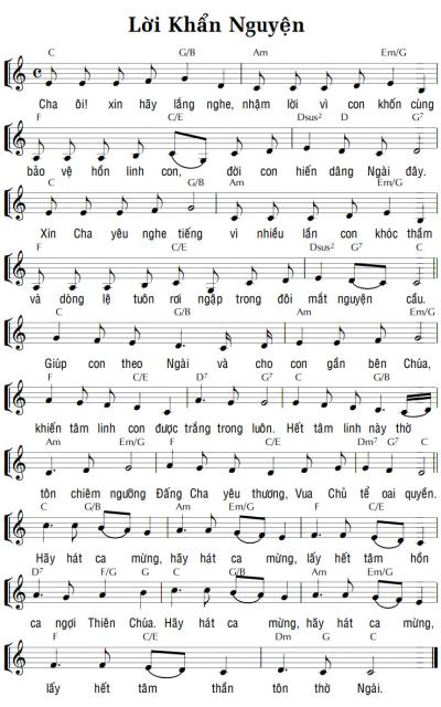LỜI KHẨN NGUYỆN