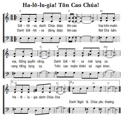 HA-LÊ-LU-GIA! TÔN CAO CHÚA