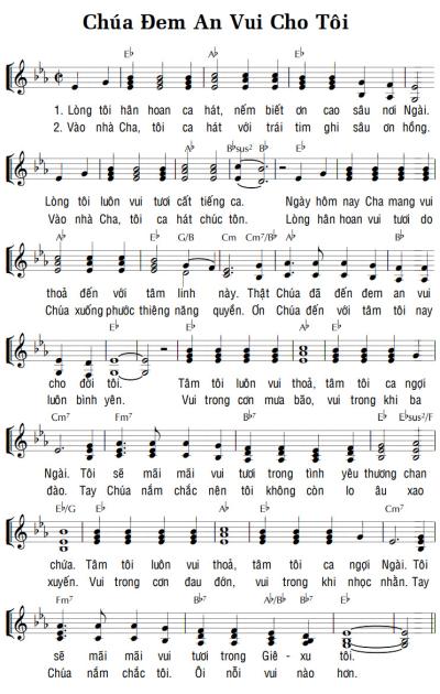 CHÚA ĐEM AN VUI CHO TÔI