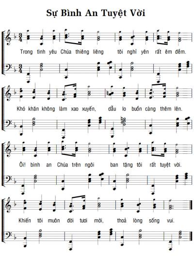 SỰ BÌNH AN TUYỆT VỜI