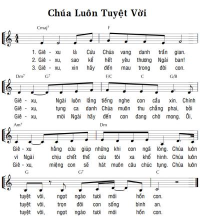 CHÚA LUÔN TUYỆT VỜI