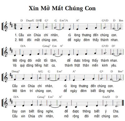 XIN MỞ MẮT CHÚNG CON