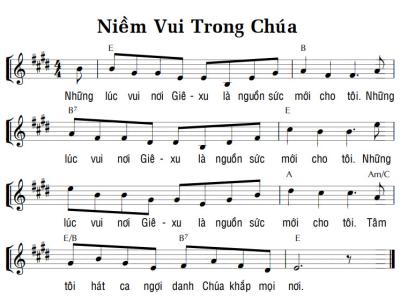 NIỀM VUI TRONG CHÚA