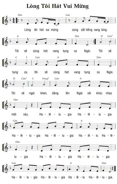 LÒNG TÔI HÁT VUI MỪNG