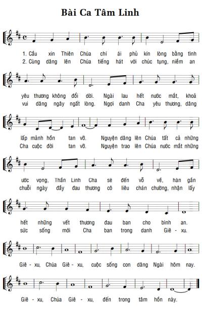 BÀI CA TÂM LINH