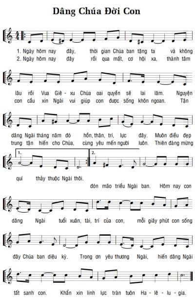 DÂNG CHÚA ĐỜI CON