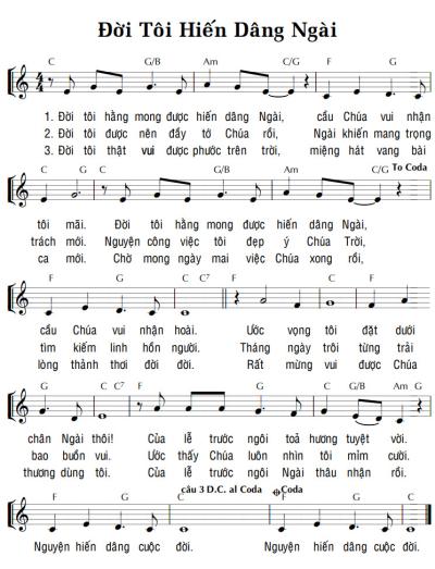 ĐỜI TÔI HIẾN DÂNG NGÀI