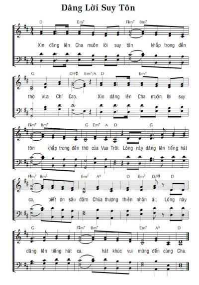 DÂNG LỜI SUY TÔN