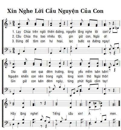 XIN NGHE LỚI CẦU NGUYỆN CỦA CON