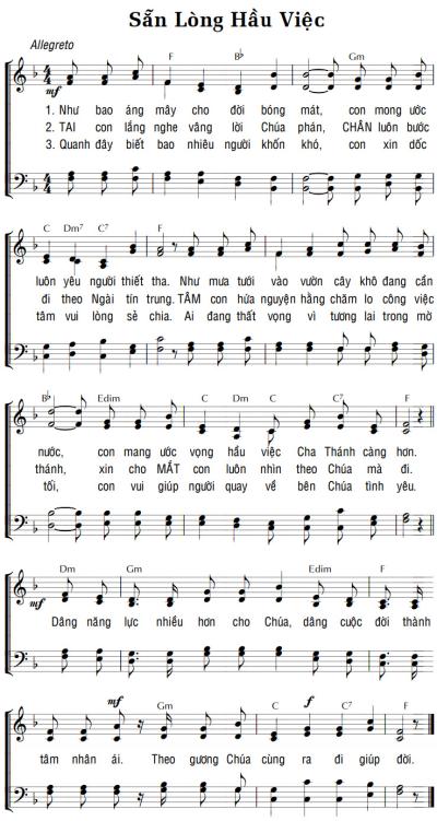 SẴN LÒNG HẦU VIỆC