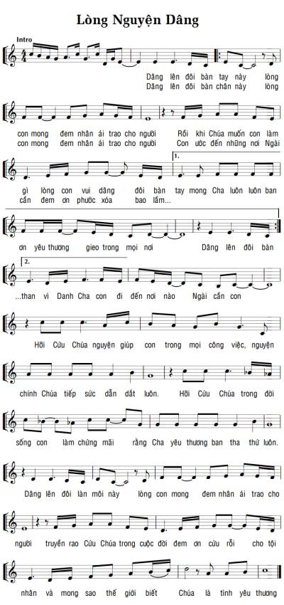 LÒNG NGUYỆN DÂNG