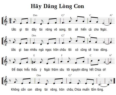 HÃY DÂNG LÒNG CON