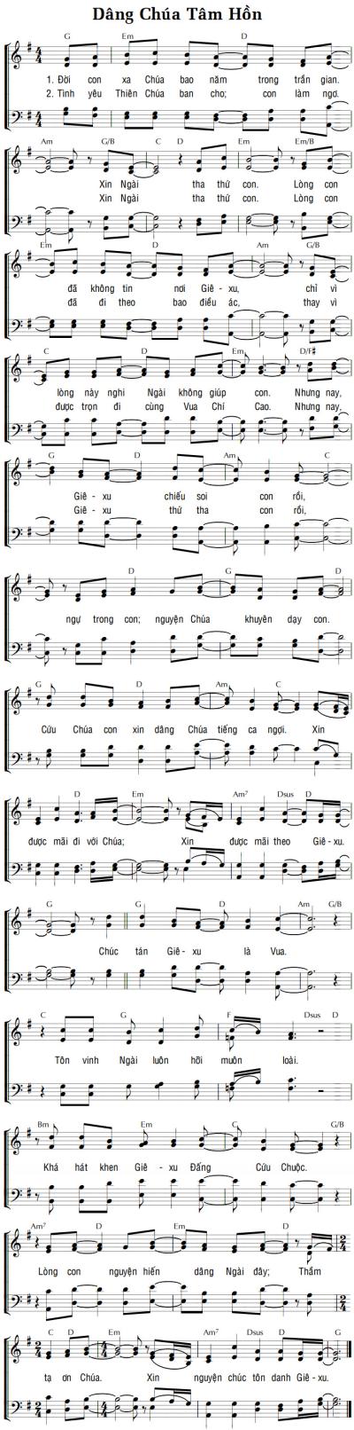 DÂNG CHÚA TÂM HỒN