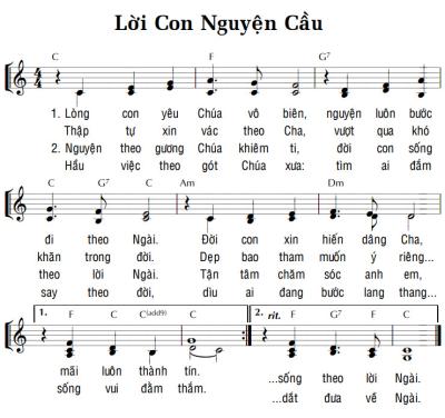LỜI CON NGUYỆN CẦU