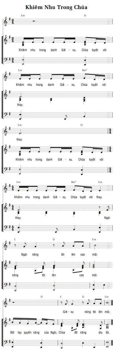 KHIÊM NHU TRONG CHÚA