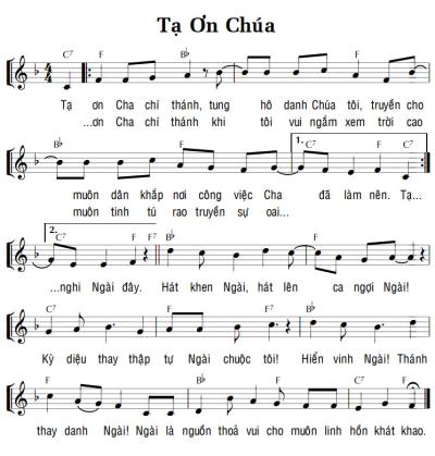 TẠ ƠN CHÚA