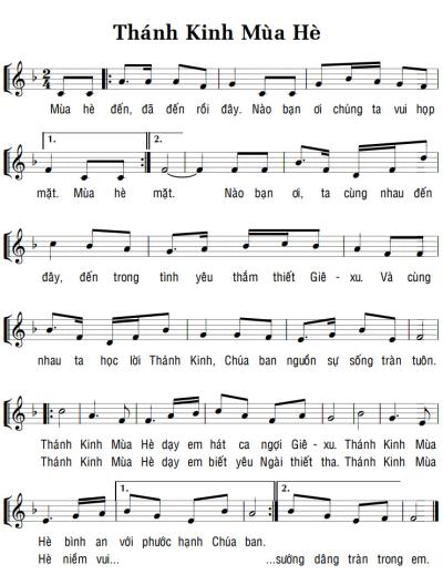 THÁNH KINH MÙA HÈ