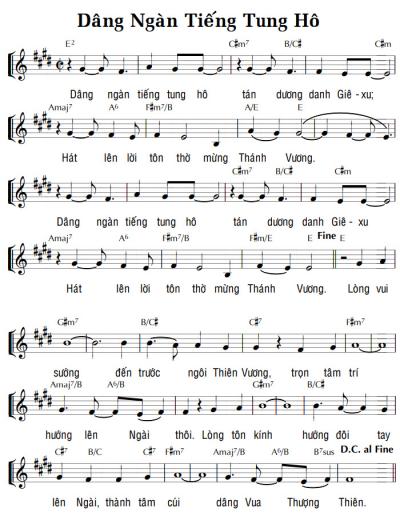 DÂNG NGÀN TIẾNG TUNG HÔ