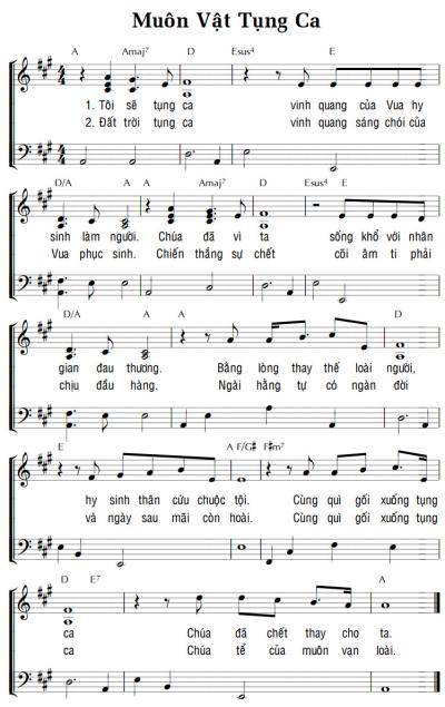 MUÔN VẬT TỤNG CA