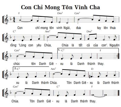 CON CHỈ MONG TÔN VINH CHA