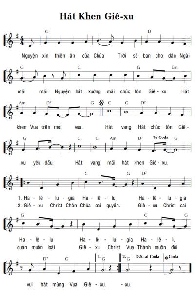 HÁT KHEN GIÊ-XU